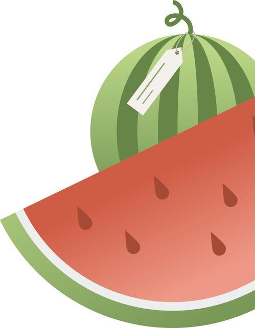 吃瓜怎么画的,趣味插画中的生活百态  第3张